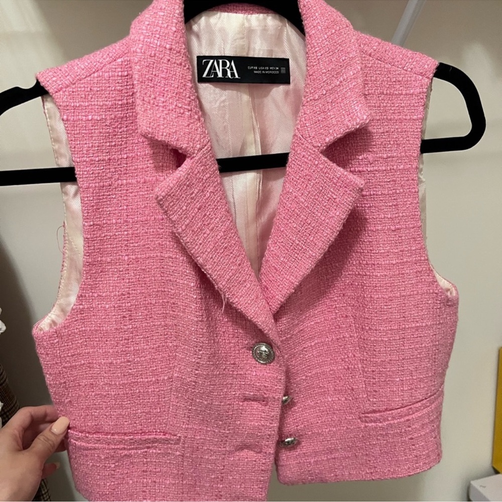 Pink Zara vest